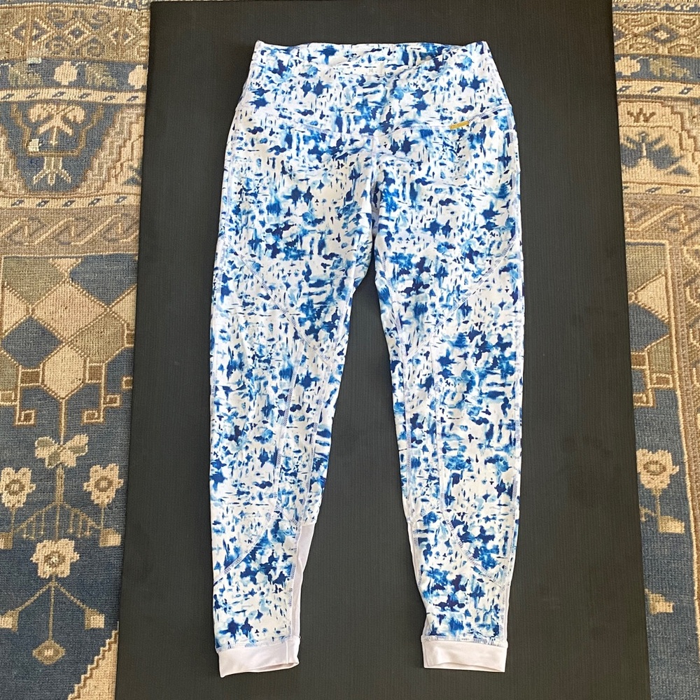 CLEO HARPER Allegra Legging in Blue and White